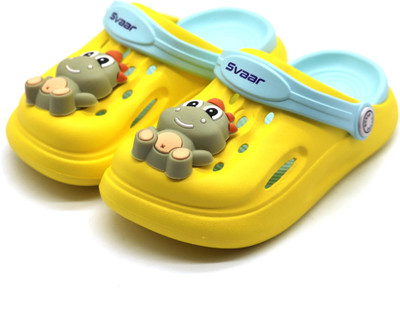 Svaar Boys Sling Back Clogs(Yellow , 9 - 10 Years)