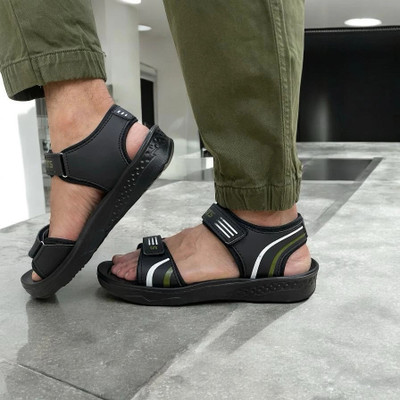 Deals4you Boys & Girls Velcro Strappy Sandals(Red , 15-16 Years)