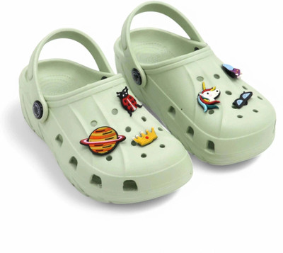 RED TAPE Boys Sling Back Clogs(Light Green , 6 - 7 year)