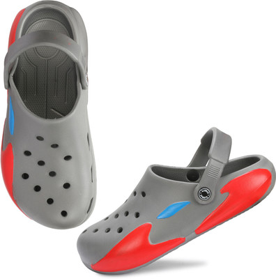 FLYNFIT Boys Slip-on Clogs(Grey , 9 - 10 Years)