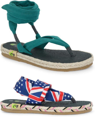 Fresh1947Feet Girls Slip-on Flats(Light Green ,)