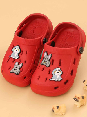 Yellow Bee Boys Sling Back Clogs(Red , 5.5-6 Years)