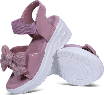 Mukunda Footwear Boys & Girls Velcro Wedges(Purple , 5-5.5 Year)