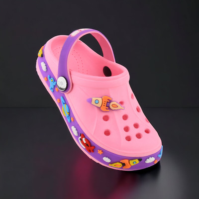 TRZ Boys Sling Back Clogs(Pink , 2-2.5 years)