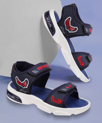 BERSACHE Boys Velcro Sports Sandals(Blue , 6.5 -7 Years)