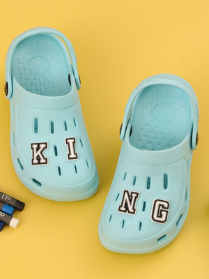 Yellow Bee Boys Sling Back Clogs(Light Blue , 6-6.5 Years)