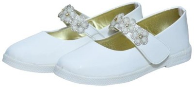 Ideal COLLECTION Girls Slip-on Flats(White , 2.5 Years)