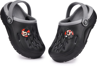 MOOSHIE Boys & Girls Sling Back Clogs(Grey , 3.5-4)