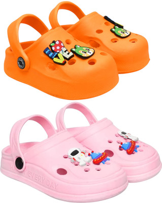 Trendmode Boys & Girls Slip-on Clogs(Pink , 3.5 to 4 year)
