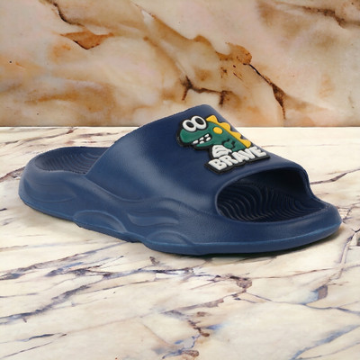 LEVOT Boys Slip-on Flats(Blue , 3-3.5 Years)