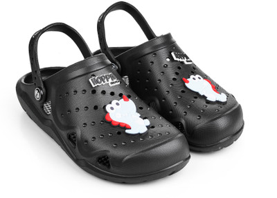 Hoppa Boys & Girls Slip-on Clogs(Black , 8-9 Year)