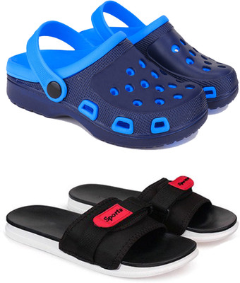 Earton Boys Sling Back Clogs(Multicolor , 9-10 Years)