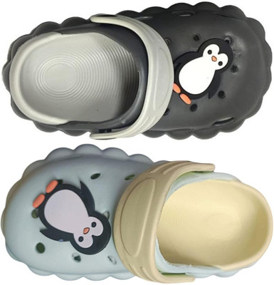 FEETPER Boys & Girls Slip-on Sports Sandals(Black , 21-24 Months)