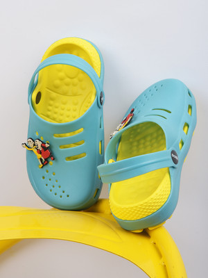 action Motu Patlu Boys & Girls Velcro Sports Sandals(Light Blue , 2-2.5 Years)