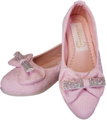 footpedia Girls Slip-on Flats(Pink , 4 - 5 Years)