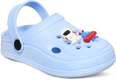 Firstcliq Boys & Girls Sling Back Clogs(Blue , 3 year to 3.5 year)