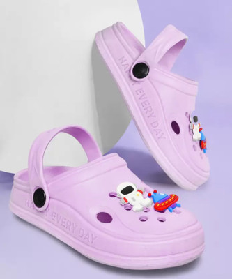 Trendmode Boys & Girls Slip-on Clogs(Purple , 2 to 2.5 year)