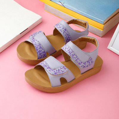 Popcorn Girls Velcro Mule(Slip ons)(White , 16 Years and Above)