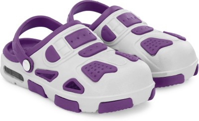 BIRDE Boys & Girls Sling Back Clogs(Purple , 4.5-5 Years)