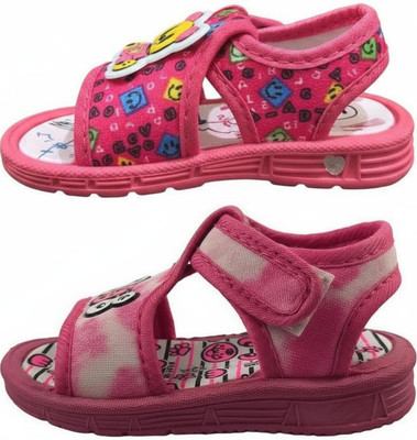 FEETPER Boys & Girls Slip-on Sports Sandals(Pink , 21-24 Months)