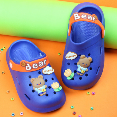 Neska Moda Boys & Girls Sling Back Clogs(Blue , 3-4 Years)