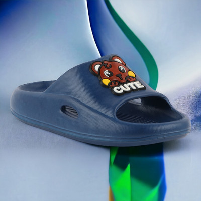 rotation Boys & Girls Slip-on Peep Toes(Blue , 3-3.5 YEAR)
