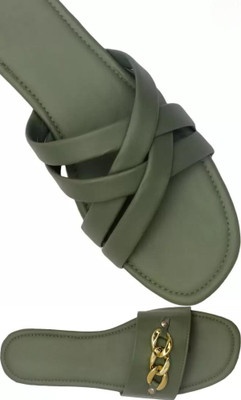 MARYAM Girls Slip-on Flats(Dark Green , above 16 years)