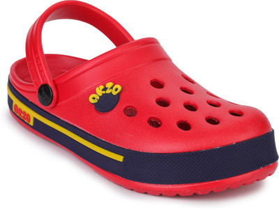 Abros Boys Sling Back Clogs(Red , 2.5-3Y)
