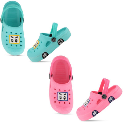 SMARTOTS Boys & Girls Sling Back Clogs(Pink , 3.5-4 Years)