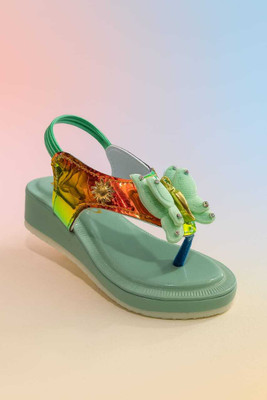 TK Creation Angry Birds Girls Velcro Strappy Sandals(Pink , 3 - 3.5 Years)