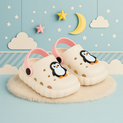 FASMANIA Boys & Girls Slip-on Clogs(Beige , 3.5-4 YEARS)