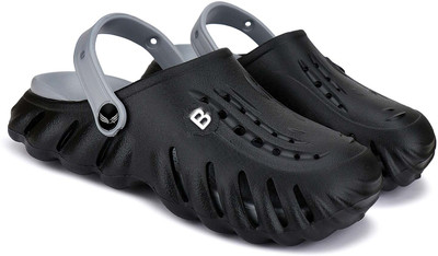 BERSACHE Boys Sling Back Clogs(Black , 9-10 Years)