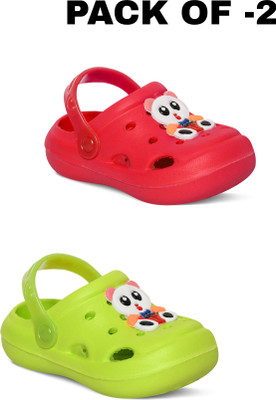 Firstcliq Boys & Girls Sling Back Clogs(Multicolor , 4-5 Years)