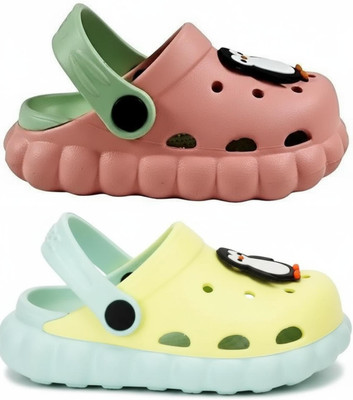 FEETPER Boys & Girls Slip-on Sports Sandals(Pink , 5-6 Years)