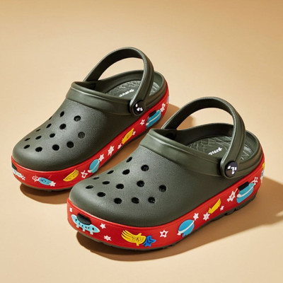 Toothless Girls Slip-on Clogs(Dark Green , 4-5 Yrs)