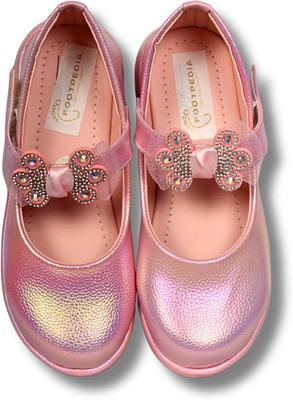 footpedia Girls Slip-on Heels(Pink , 2.5-3 YEARS)