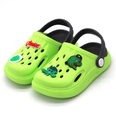 MARVEL BY MISS & CHIEF Boys & Girls Sling Back Clogs(Light Green)