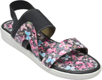 Aqe India Girls Sling Back Strappy Sandals(Multicolor)