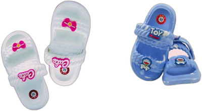 plushwalk Boys & Girls Slip-on Clogs(Blue , 6 to 9 Months)