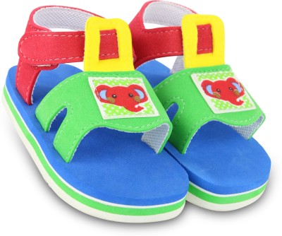 Neska Moda Boys & Girls Velcro Strappy Sandals(Multicolor)