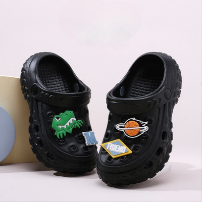 RICHMEN Boys & Girls Slip-on Clogs(Black , 2.5 to 3 Years)