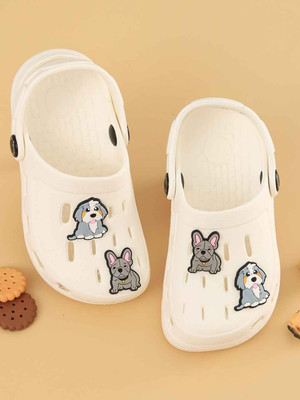 Yellow Bee Boys Sling Back Clogs(White , 5.5-6 Years)