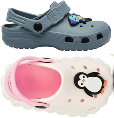 FEETPER Boys & Girls Slip-on Sports Sandals(Grey , 3-3.5 Years)