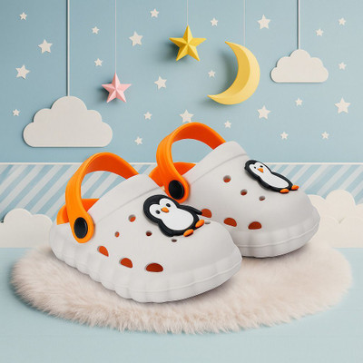 FASMANIA Boys & Girls Slip-on Clogs(Grey , 5.5-6 YEARS)