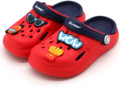 Svaar Boys Sling Back Clogs(Red , 8 - 9 Years)