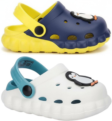 FEETPER Boys & Girls Slip-on Sports Sandals(Blue , 3-4 Years)