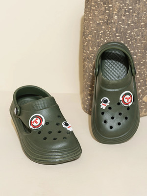Toothless Boys Slip-on Clogs(Dark Green , 9-10 Yrs)