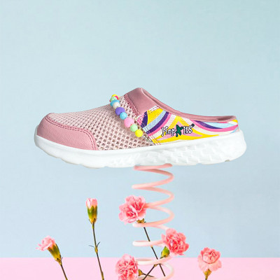 Hopits Girls Slip-on Mule(Slip ons)(Orange , 3 - 4 Years)