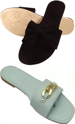 MARYAM Girls Slip-on Flats(Black , above 16 years)