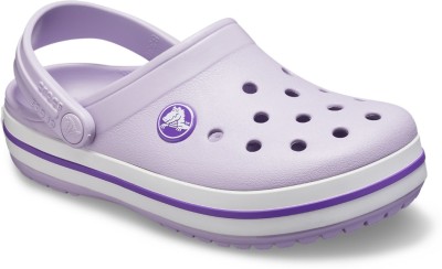 CROCS Boys & Girls Slip-on Clogs(Purple , 5 years)